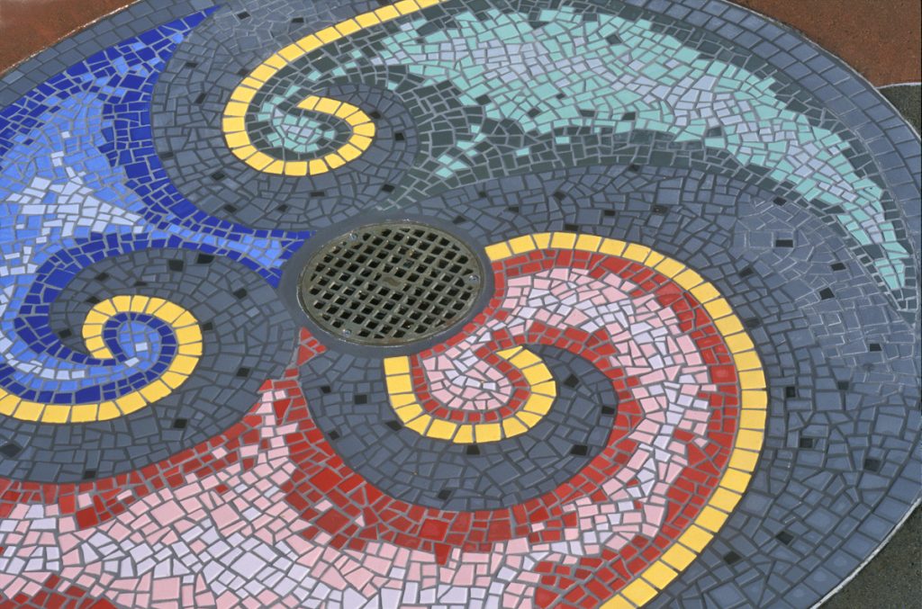 Image of Magnolia Park, center medallion