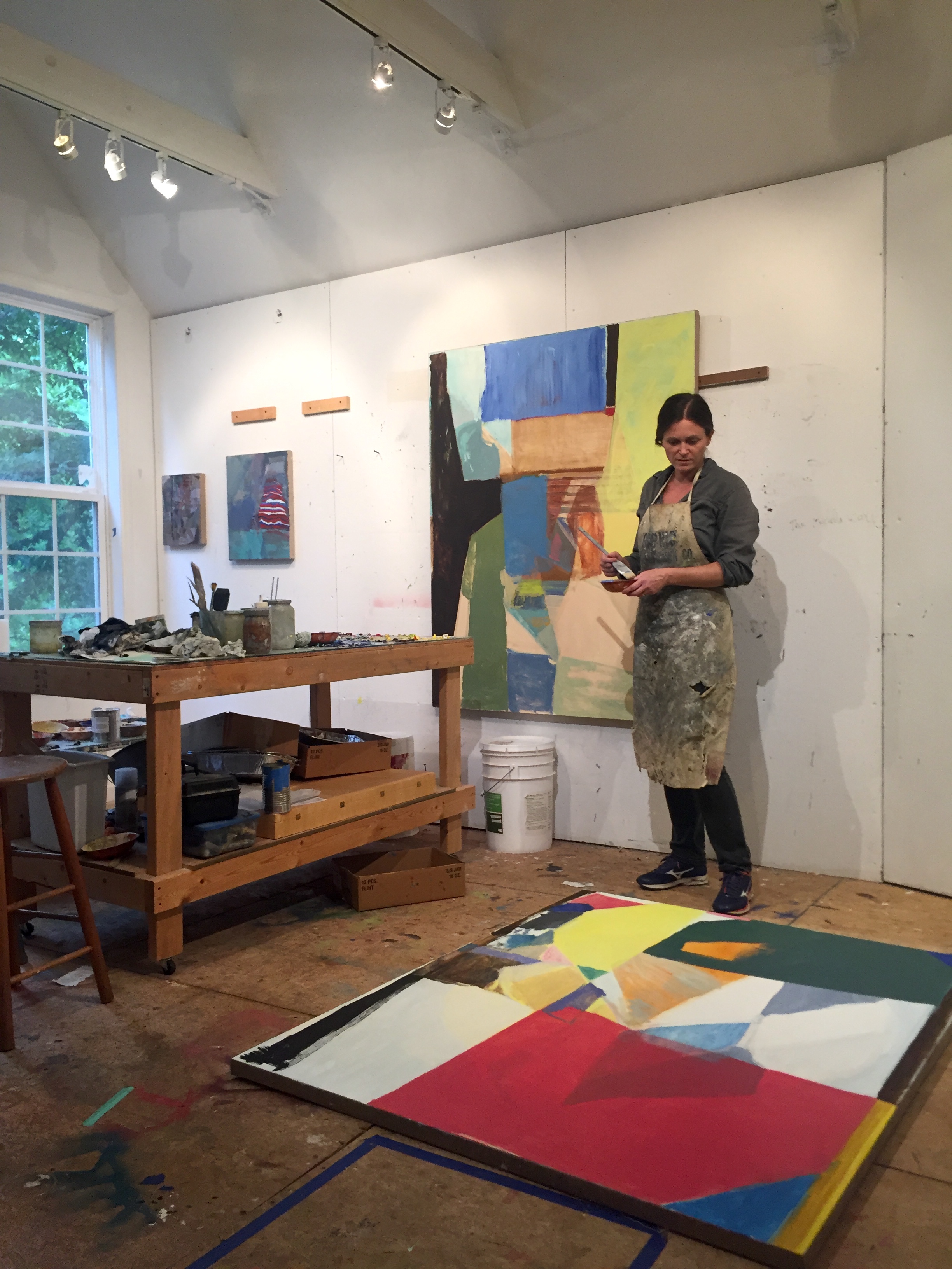 Laurel Sucsy in studio