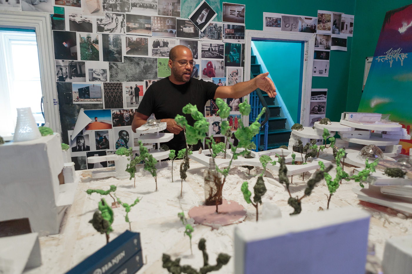 Image of David Hartt in his studio