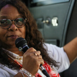 Black Santa Monica Bus Tour, January 2020. Photo by Halline Overby