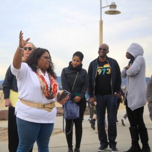 BH+A Black Santa Monica Bus Tour, January 2020. Photo by Halline Overby