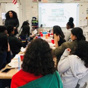 BH+A  2070 Teen Writing Workshop with S. Attar and N. Patterson, February 2020. Photo by Natalie Patterson