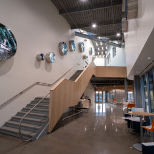 images are etched onto mirror and lit with LED lights